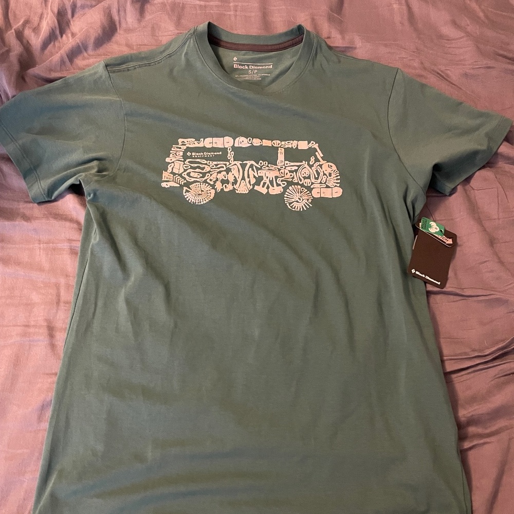 Men's Small Black Diamond T-Shirt New w/ Tags